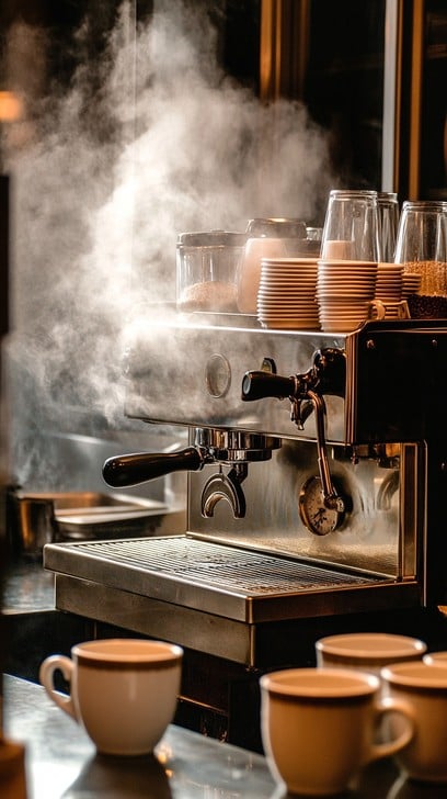 Steaming Espresso